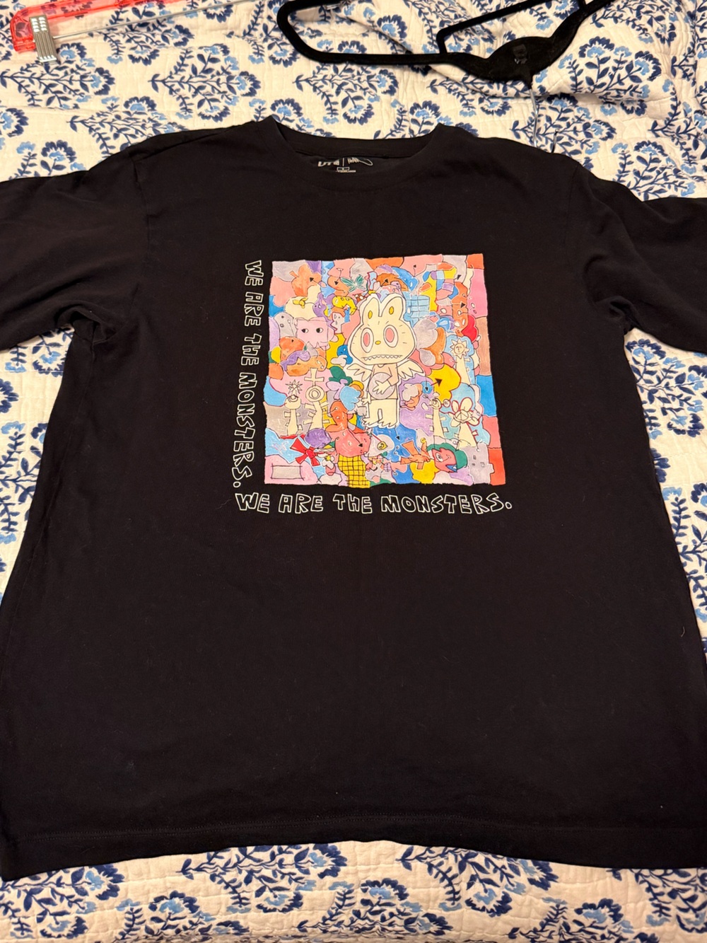 Labubu popmart x Uniqlo collab tshirt